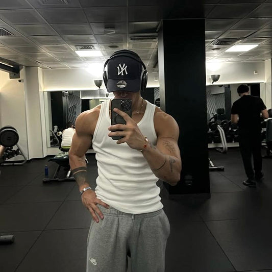 ELEVATE™ Ribbed Performance Tank – White